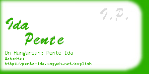 ida pente business card